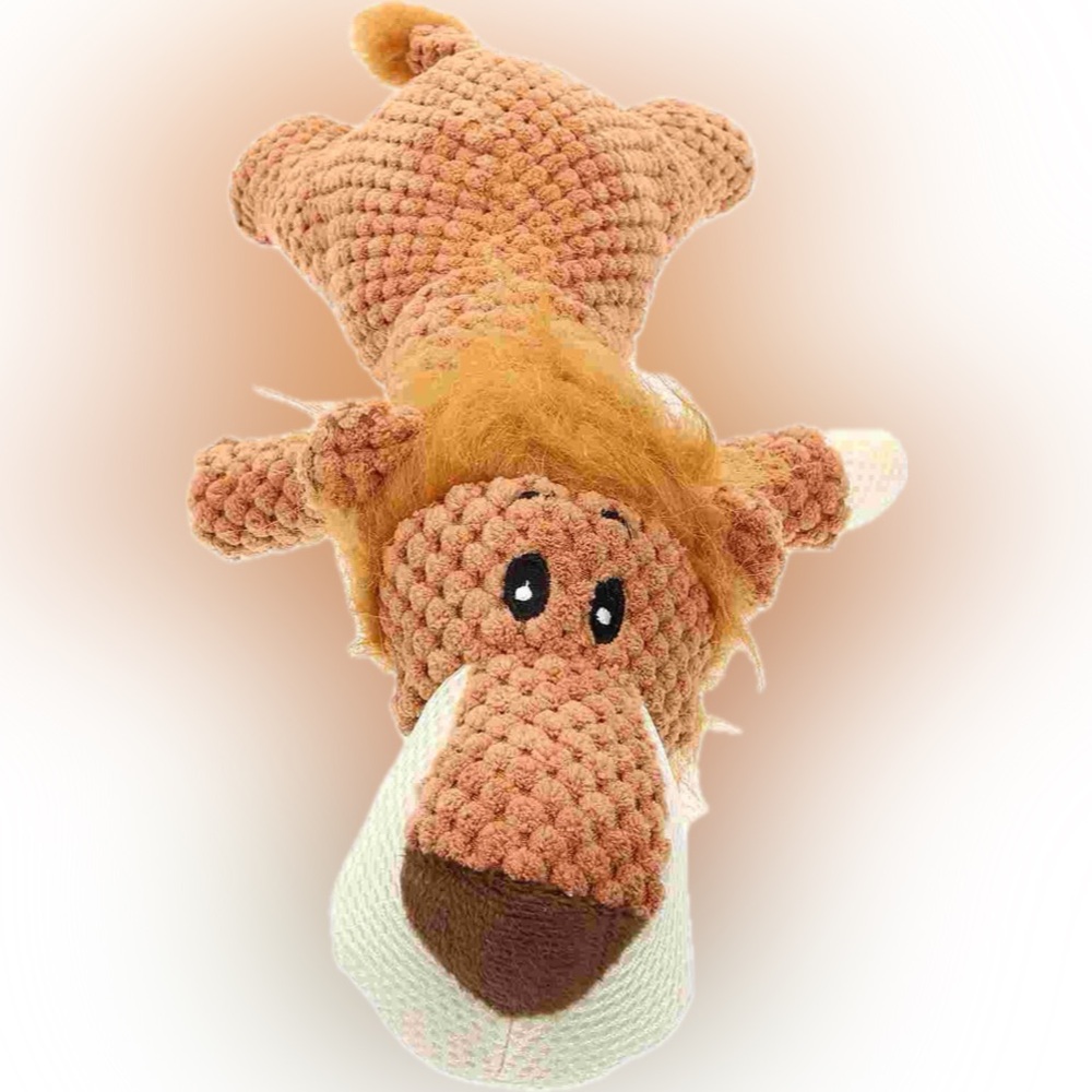 🦁 Plush Indestructible Dog Toy